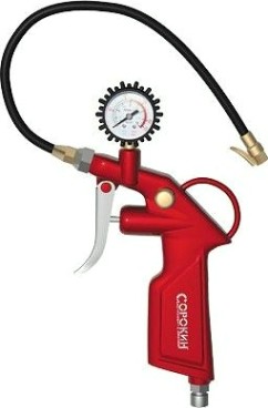 Пистолет для подкачки шин СОРОКИН 2.46 с клапаном для стравливливания