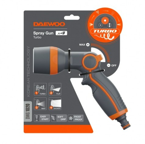 Пистолет для полива DAEWOO DWG 1020 Spray Gun X4 Turbo