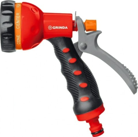 Пистолет для полива GRINDA T-7 7 режимов, курок сзади, пластиковый с tpr [8-427185]