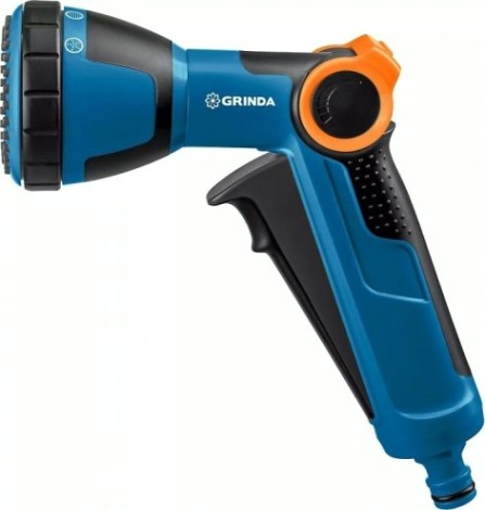 Пистолет для полива GRINDA X-S proline, душевой, 4 режима, курок спереди, с регул [429165]