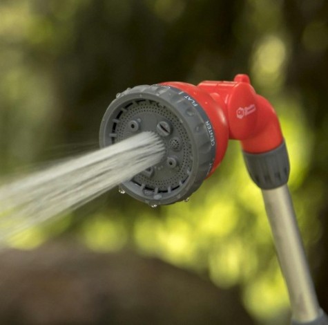 Пистолет для полива QUATTRO ELEMENTI 241-345 на длинной ручке, 9-ти режимный