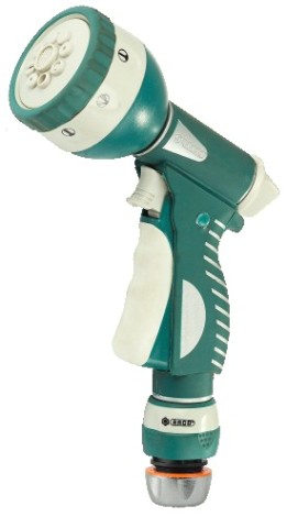 Пистолет для полива RACO 341C 8 реж, металлический с TPR, 1/2" [4256-55/341C]