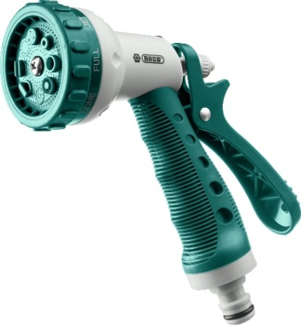Пистолет для полива RACO 508C 8 режимов, пластиковый с TPR [4255-55/508C-18]