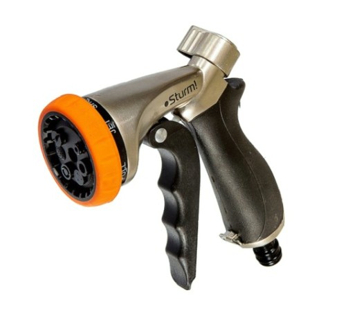 Пистолет для полива Sturm 3015-17-01ZB 7 режимов, цинк корп с резин покрыт