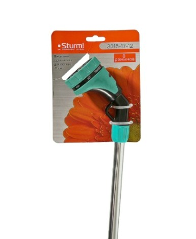 Пистолет для полива Sturm 3015-17-12 71 см, 8 режим, фит 1/2", алюмин. труба
