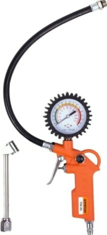 Пистолет КРАТОН TIG-02 для накачки шин с манометром [3 01 02 035]