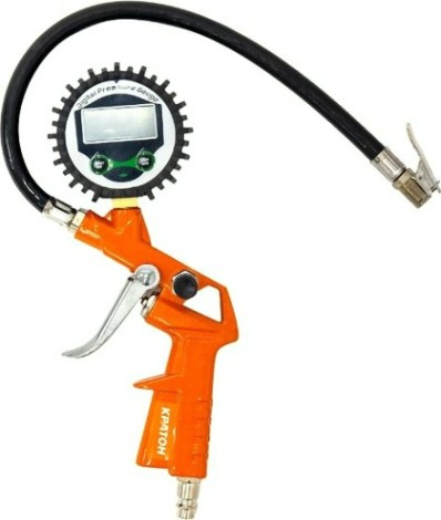 Пистолет КРАТОН TIG-03E для накачки шин с электронным манометром [3 01 09 039]