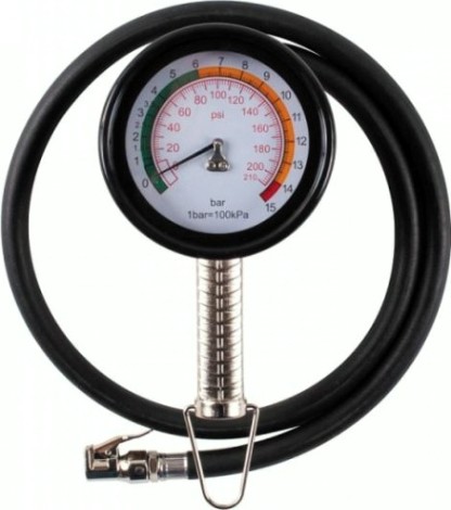 Пистолет MIGHTY SEVEN SB-710 для подкачки шин 15 бар, с манометром 100 мм