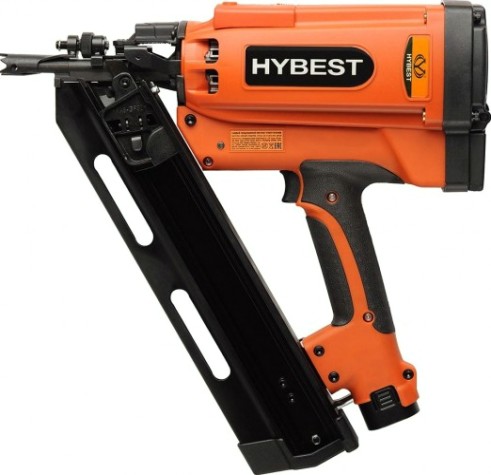 Пистолет монтажный HYBEST GFN3490B газовый по дереву [HBGFN3490B]