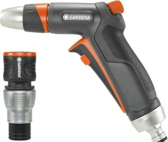 Пистолет-наконечник GARDENA для полива Premium + коннектор с аквастопом 18306-20.000.00 [18306-20.000.00]