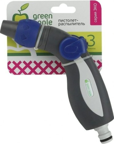 Пистолет-наконечник GREEN APPLE GAEP12-01 Eco для полива 3 режима