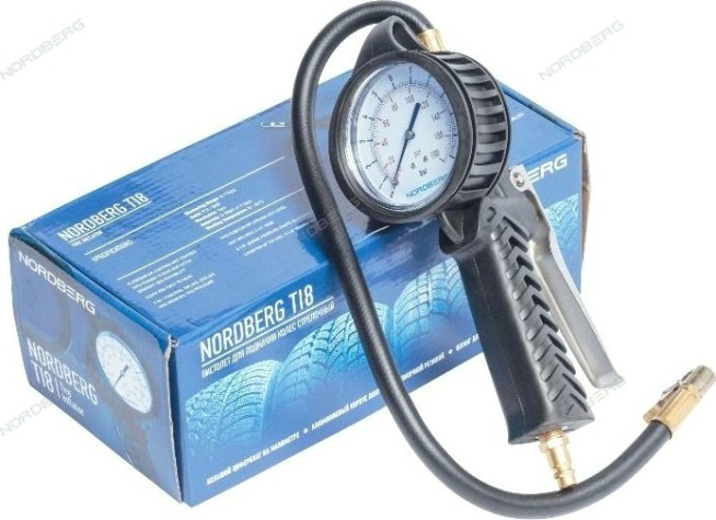 Пистолет NORDBERG Ti8 для подкачки колес, обрезиненный Пистолет NORDBERG Ti8 для подкачки колес, обрезиненный