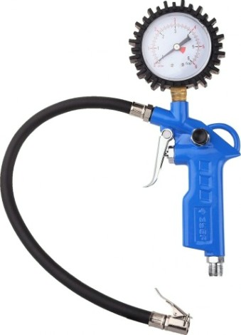 Пистолет пневматический ЗУБР ЭКСПЕРТ для подкачки шин, максимальное давление 15 атмосфе [06461]