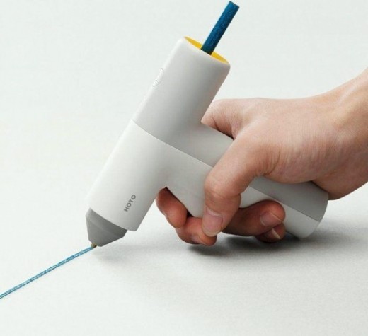 Пистолет термоклеевой аккумуляторный HOTO QWRJQ001 белый