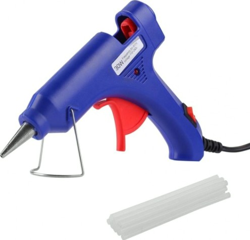 Пистолет термоклеевой сетевой DEKO DKGG30 SET2 с набором клеевых стержней (12 шт, 7 мм) [063-4979]