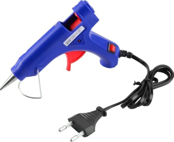Пистолет термоклеевой сетевой DEKO DKGG30 SET2 с набором клеевых стержней (12 шт, 7 мм) [063-4979]