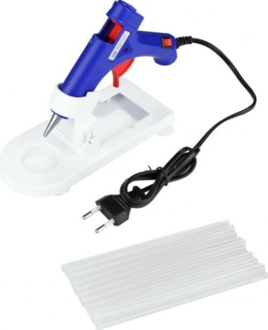 Пистолет термоклеевой сетевой DEKO DKGG30 SET4 с подставкой + набор клеевых стержней (20 шт, 7 мм [063-4980]