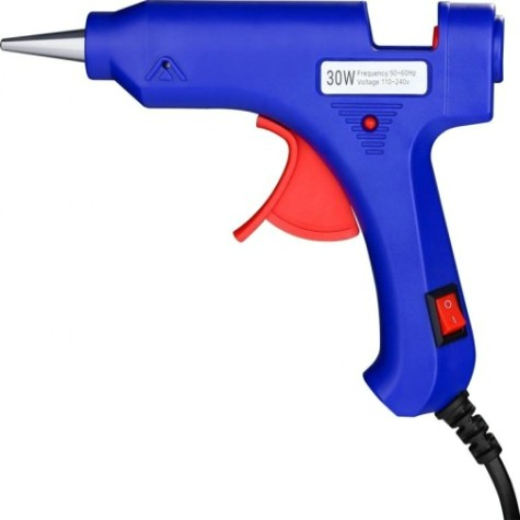 Пистолет термоклеевой сетевой DEKO DKGG30 SET4 с подставкой + набор клеевых стержней (20 шт, 7 мм [063-4980]