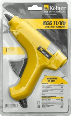Пистолет термоклеевой сетевой Kolner KGG 11/65 [кн11-65]