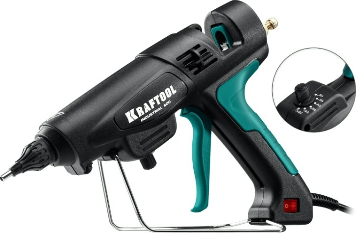 Пистолет термоклеевой сетевой KRAFTOOL Industrial 400 [06843-300-12]