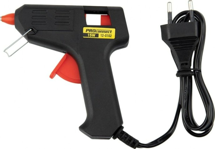 Пистолет термоклеевой сетевой Proconnect 15Вт, Ø7мм, блистер [12-0102]