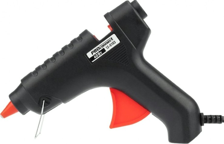 Пистолет термоклеевой сетевой Proconnect 40Вт, Ø11мм, блистер [12-0103]