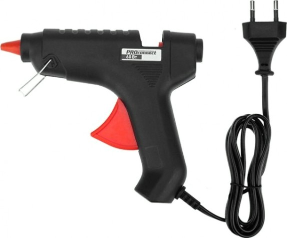 Пистолет термоклеевой сетевой Proconnect 60Вт, Ø11мм, блистер [12-0104]