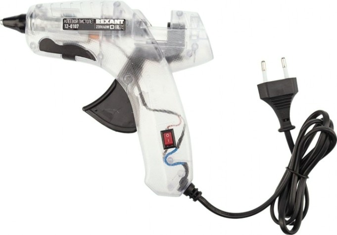 Пистолет термоклеевой сетевой REXANT 12-0107 с кнопкой Пистолет термоклеевой сетевой REXANT 12-0107 с кнопкой