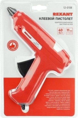 Пистолет термоклеевой сетевой REXANT 12-0108 без кнопки