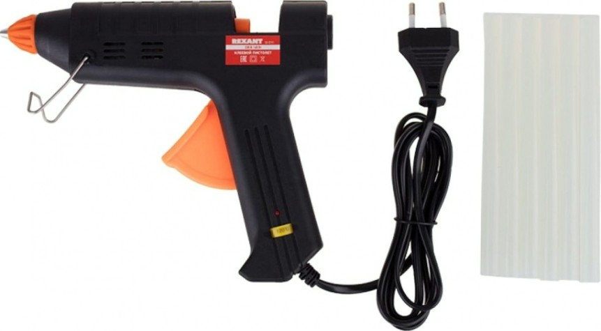Пистолет термоклеевой сетевой REXANT 12-0111 с регулировкой температуры, кейс Пистолет термоклеевой сетевой REXANT 12-0111 с регулировкой температуры, кейс