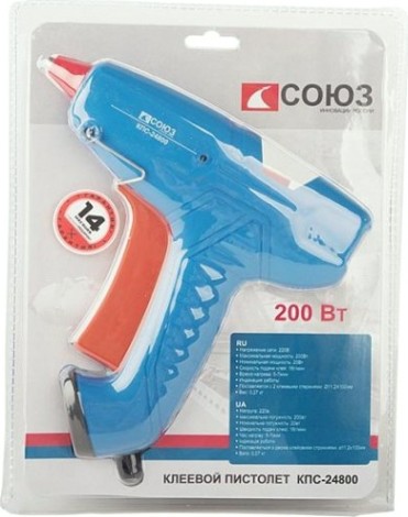 Пистолет термоклеевой сетевой СОЮЗ КПС-24800