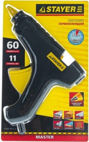 Пистолет термоклеевой STAYER MASTER 11мм [2-06801-60-11_z01]