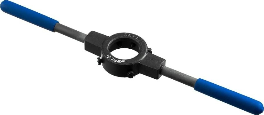 Плашкодержатель ЗУБР ПРОФЕССИОНАЛ 38мм, для m12-m14, со стопорными винтами, сталь 45 [28150-38]