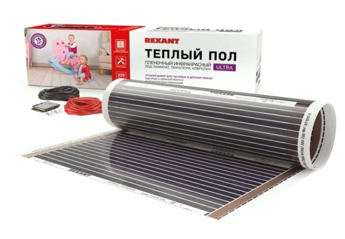 Пленка инфракрасная REXANT 51-0506-4 Ultra RXM 220, 3,5 м2 / 0,5х7 м/ 770Вт