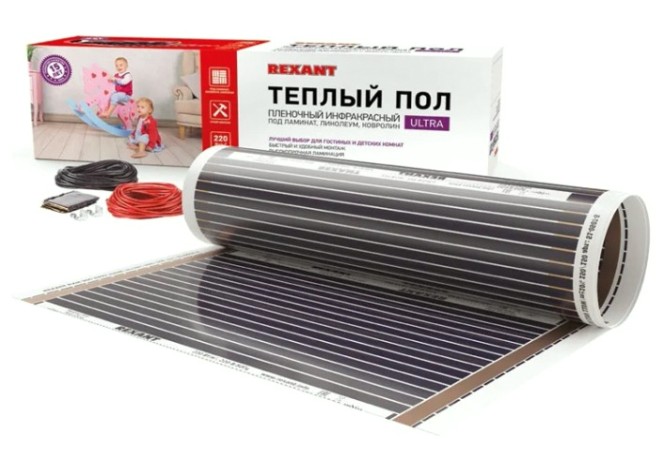 Пленка инфракрасная REXANT 51-0508-4 Ultra RXM 220, 5 м2 / 0,5х10 м/ 1100Вт