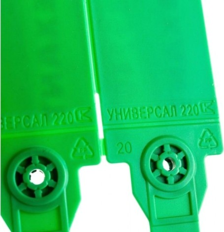 Пломба REXANT 07-6113 пластиковая, номерная, 220мм, зеленая (50 штук)