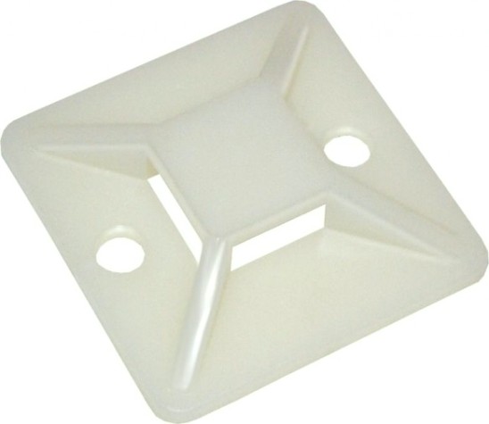 Площадка под хомуты IEK самоклеящаяся 20х20 бел. (уп. 100шт) [UHP30-20-100]