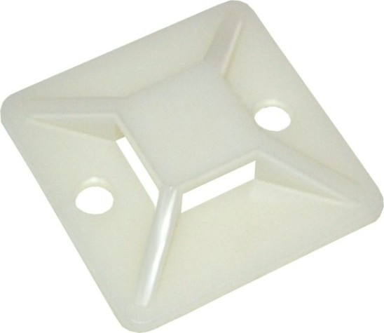 Площадка под хомуты IEK самоклеящаяся 25х25 бел. (уп. 100шт) [UHP30-25-100]