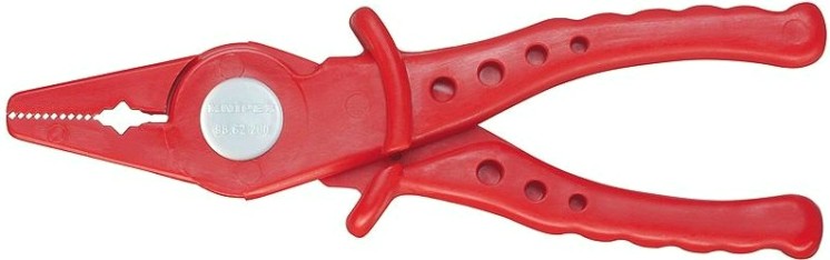 Плоскогубцы диэлектрические KNIPEX 9862200 1000 V, пластиковые [KN-9862200]