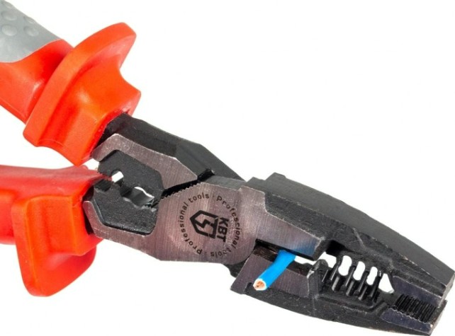 Плоскогубцы диэлектрические КВТ Стандарт 200 мм многофункциональные [87297]