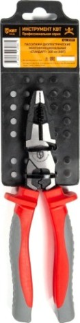 Плоскогубцы диэлектрические КВТ Стандарт 200 мм многофункциональные [87297]
