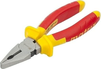 Плоскогубцы диэлектрические MATRIX "Insulated" 200 мм, двухкомпонентные рукоятки 16905 [16905]