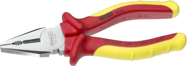 Плоскогубцы диэлектрические STANLEY 0-84-000 160 мм, 1000 V, комбинированные Плоскогубцы диэлектрические STANLEY 0-84-000 160 мм, 1000 V, комбинированные
