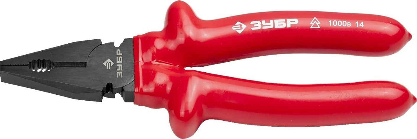 Плоскогубцы диэлектрические ЗУБР "ЭЛЕКТРИК" 200 мм 2214-1-20 [2214-1-20_z02]