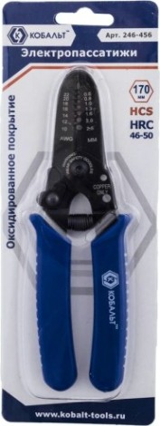 Плоскогубцы электротехнические Кобальт 246-456 0.6-2.6 мм, 170 мм
