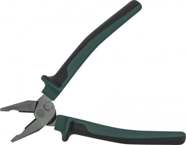 Плоскогубцы JONNESWAY P0117 Пассатижи с увеличенными рычагами и двухкомпонентн [049392]