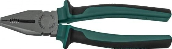 Плоскогубцы JONNESWAY P0818 Пассатижи с двухкомпонентными рукоятками, 200 мм [049397]