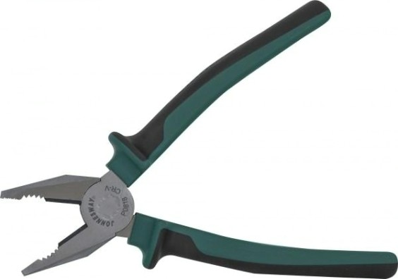 Плоскогубцы JONNESWAY P0818 Пассатижи с двухкомпонентными рукоятками, 200 мм [049397]