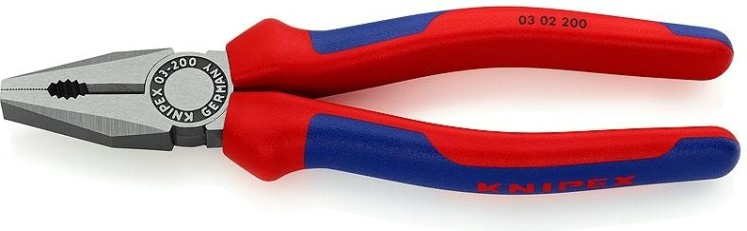 Плоскогубцы KNIPEX 0302200SB 200 мм комбинированные [KN-0302200SB]