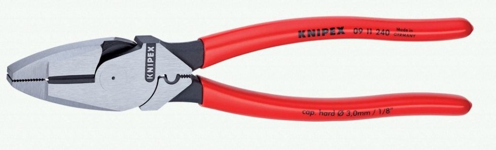 Плоскогубцы KNIPEX 0911240 240 мм [KN-0911240]